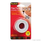 Fita dupla face Fixa Forte Scotch 24mm x 1,5 metro branca 3M
