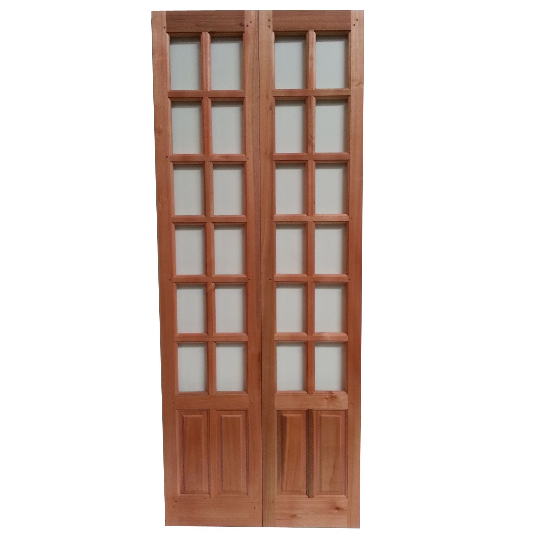 Folha de Porta Camarão Decorada de Madeira Eucalipto 2,10 x 0,80m SM Esquadrias