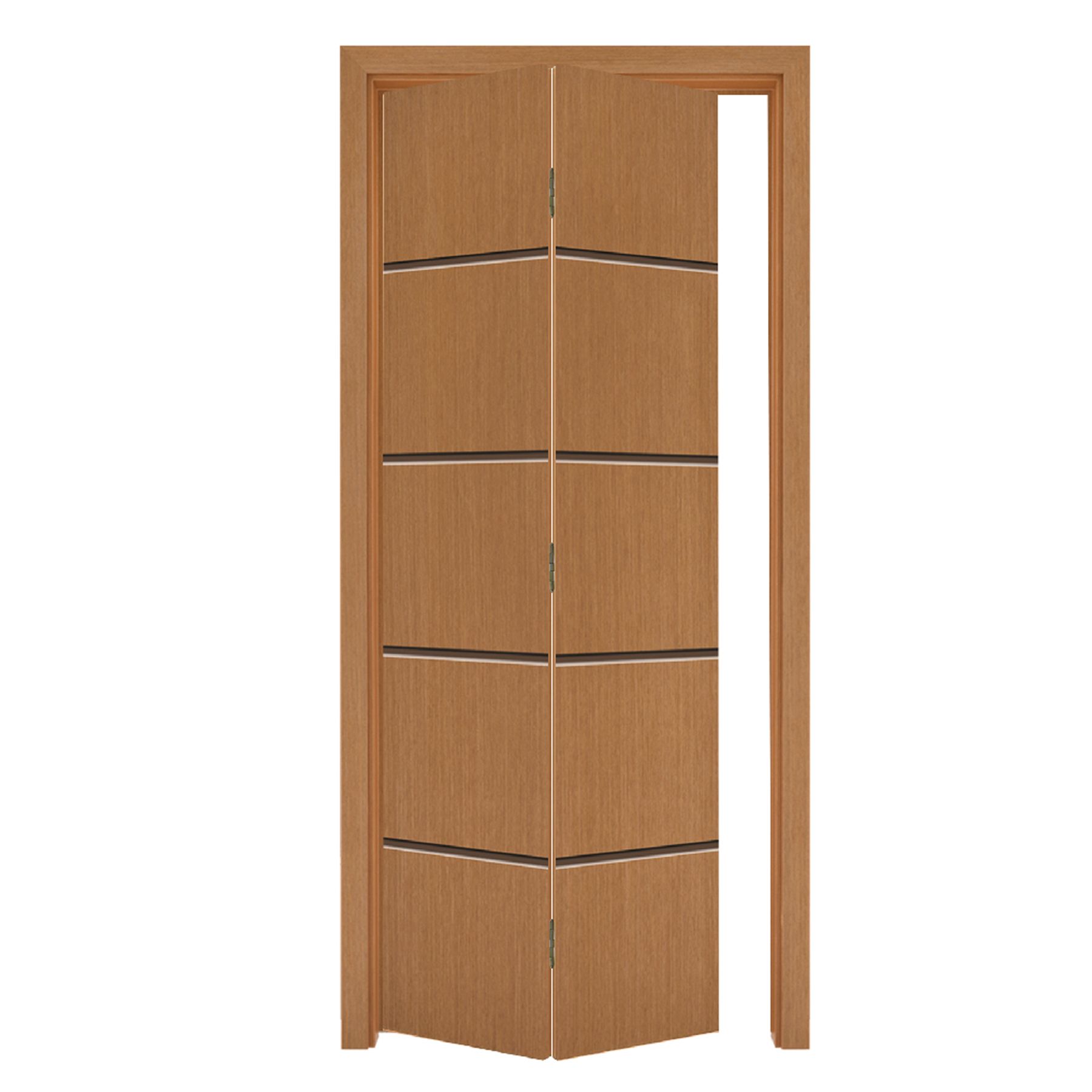 Folha de Porta Camarão Decorada de Madeira Padrão Imbuia Direito KIT PSS02 2,10x0,80m Abrilar