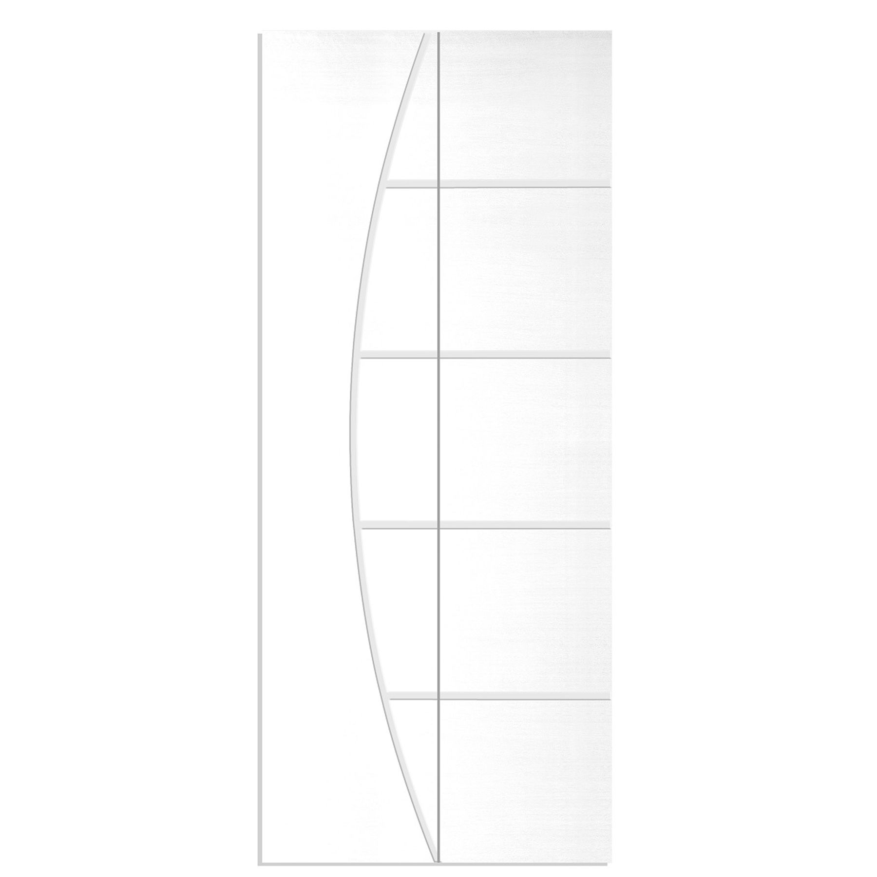 Folha de Porta Camarão Frisada de Madeira Pinus Primer 2,10x0,80m Settis