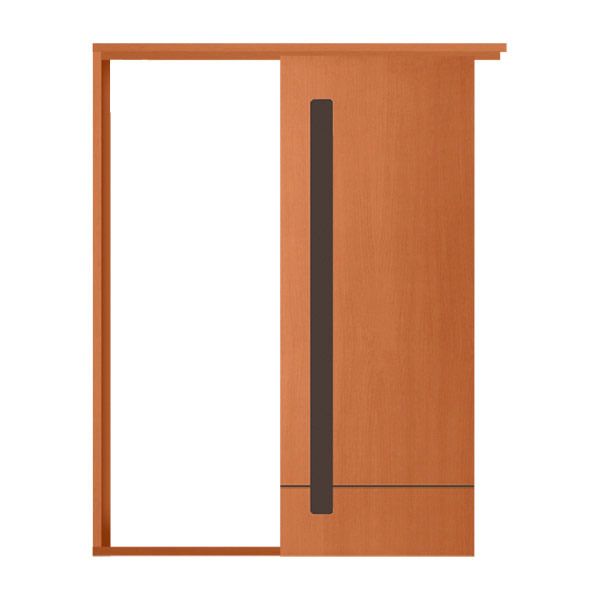 Folha de Porta de Correr de Embutir de Madeira Mogno 2,15x0,82m Randa