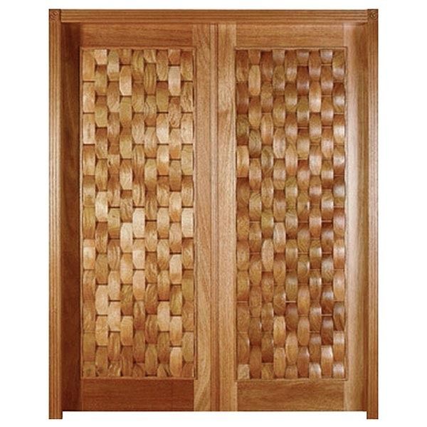 Folha de Porta de Giro de Madeira 2,15x1,4m Metha