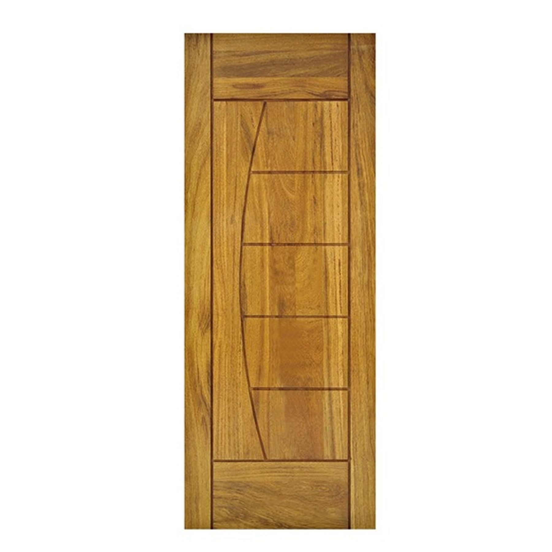 Folha de Porta de Giro Decorada de Madeira Angelim 2,10x0,80m Cruzeiro