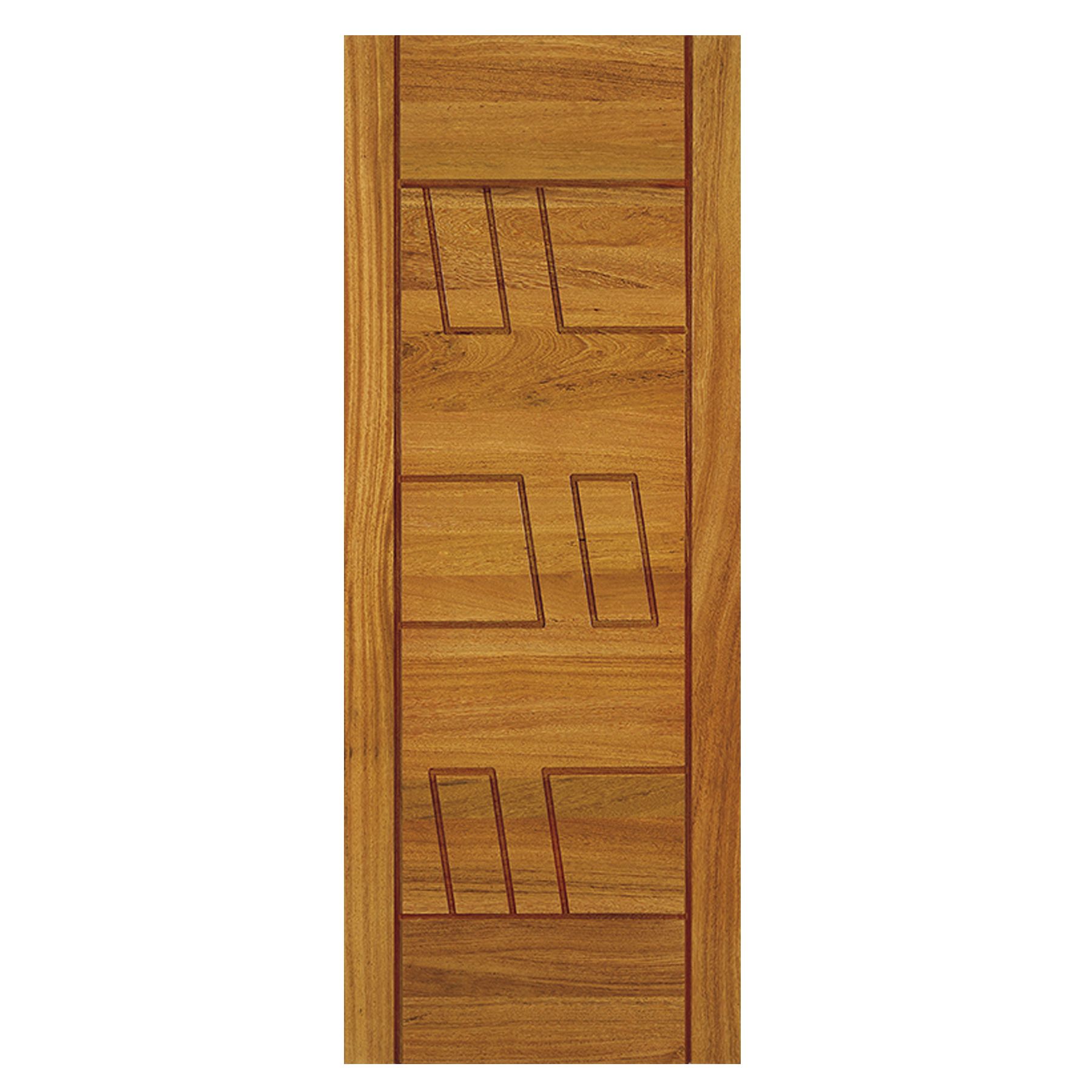 Folha de Porta de Giro Decorada de Madeira Angelim 2,10x0,80m Cruzeiro