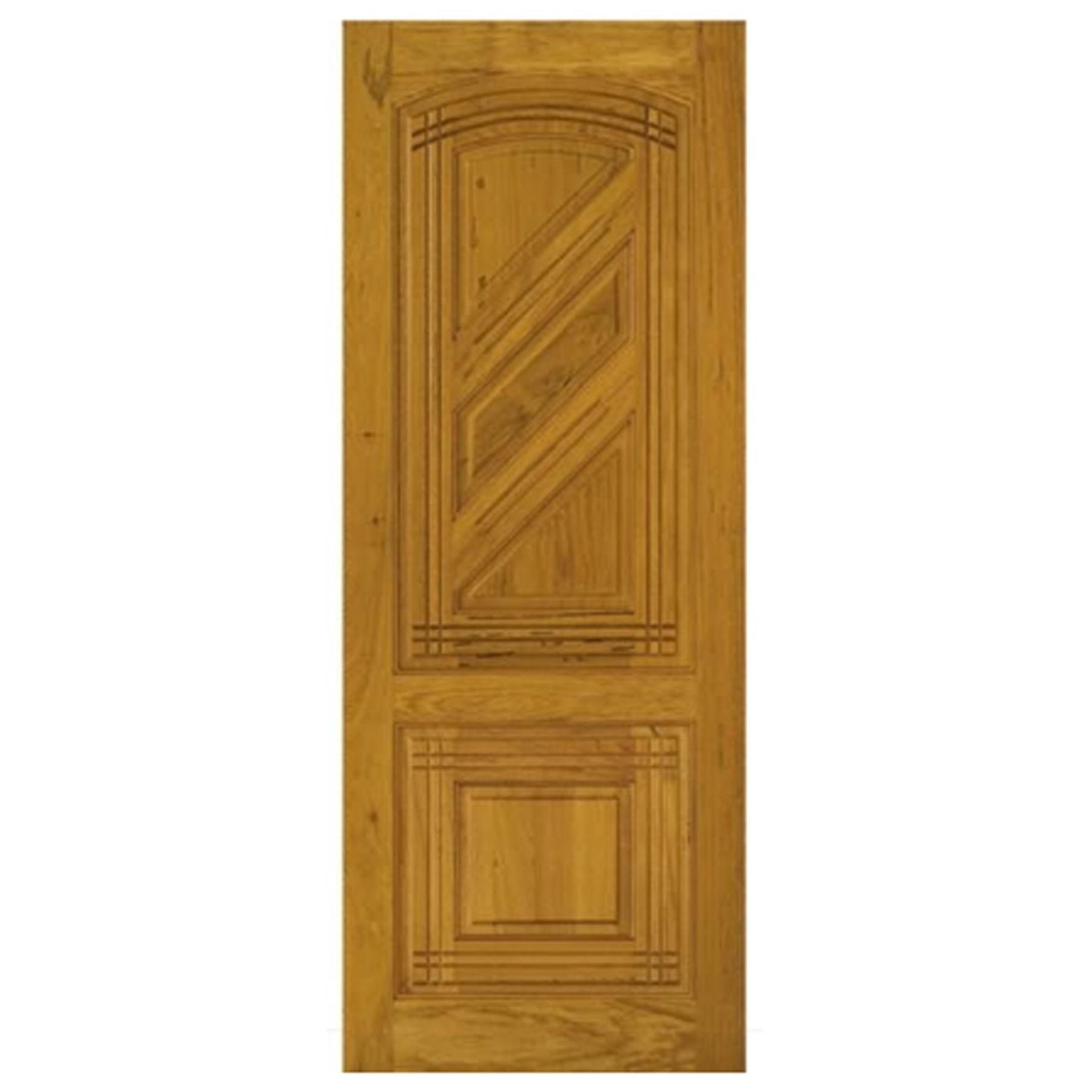 Folha de Porta de Giro Decorada de Madeira Angelim 2,10x0,92m Cruzeiro