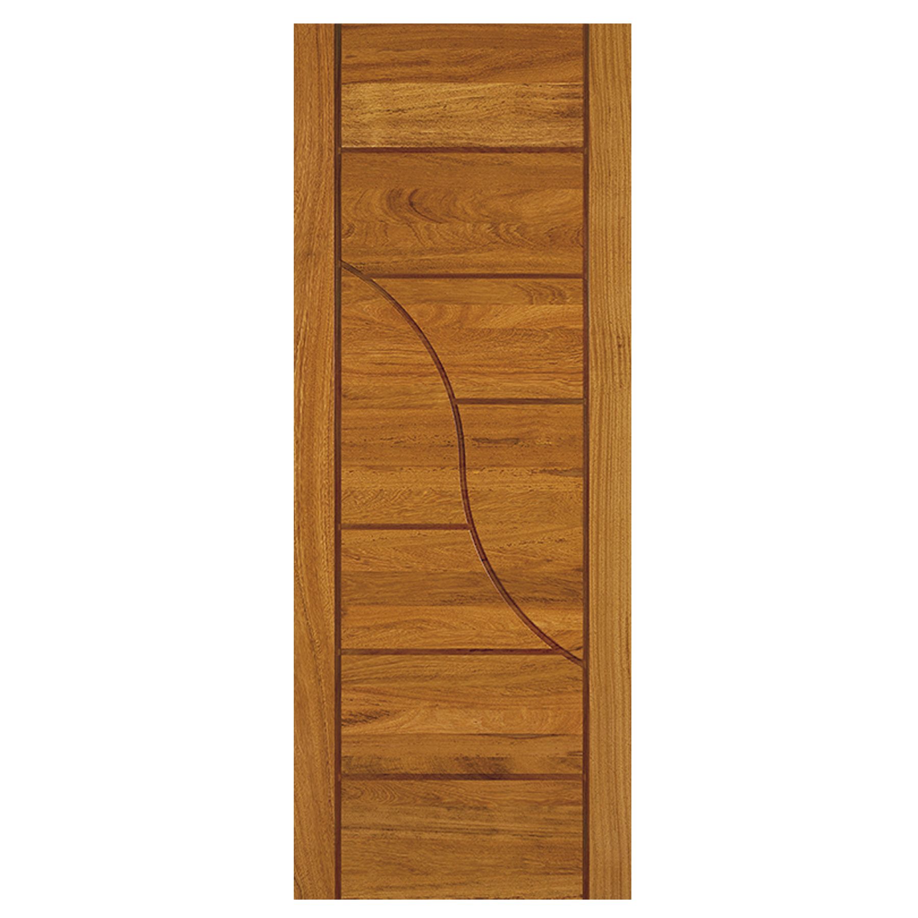 Folha de Porta de Giro Decorada de Madeira Angelim 2,10x0,92m Cruzeiro