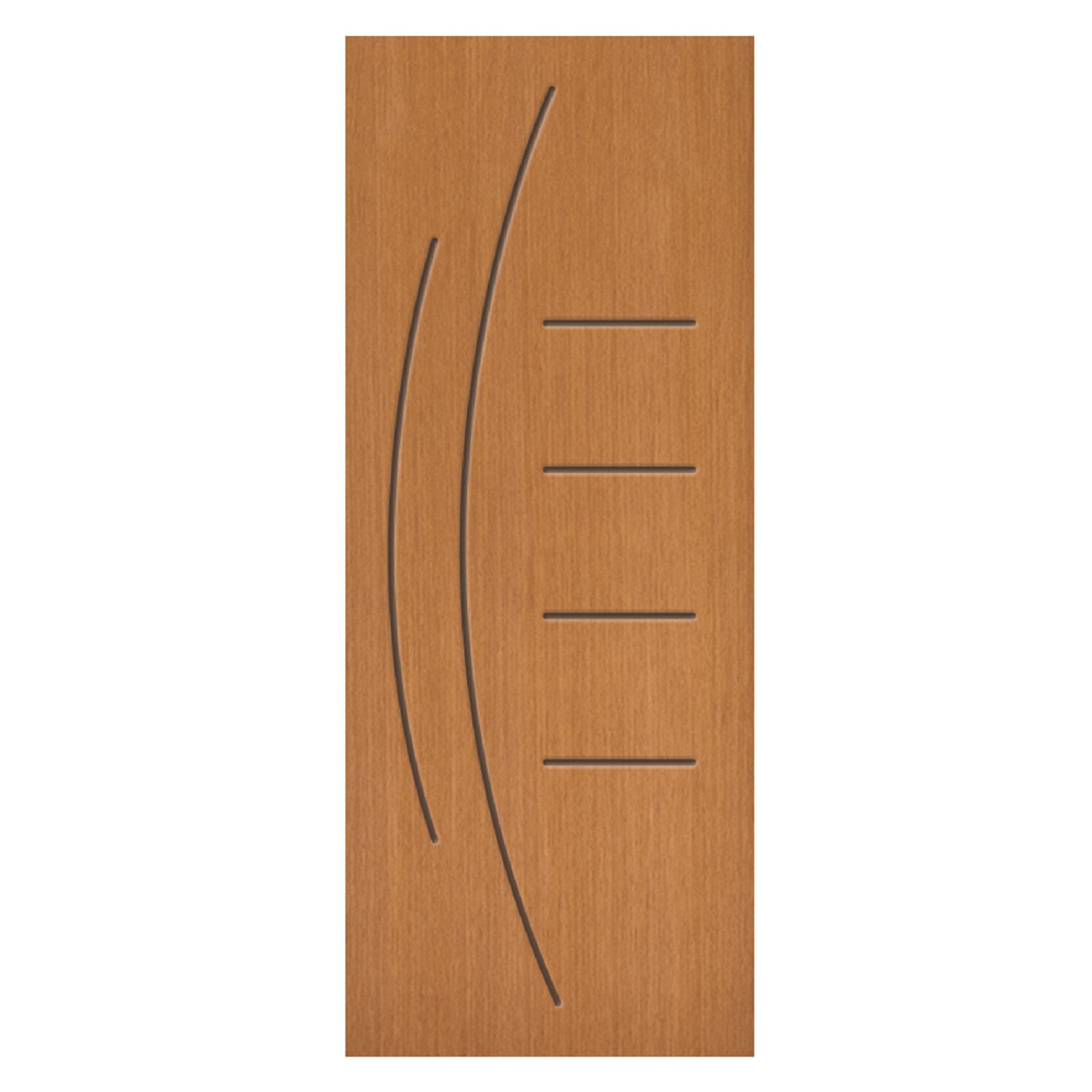 Folha de Porta de Giro Decorada de Madeira Curupixá PSS13 2,10x0,80m Abrilar