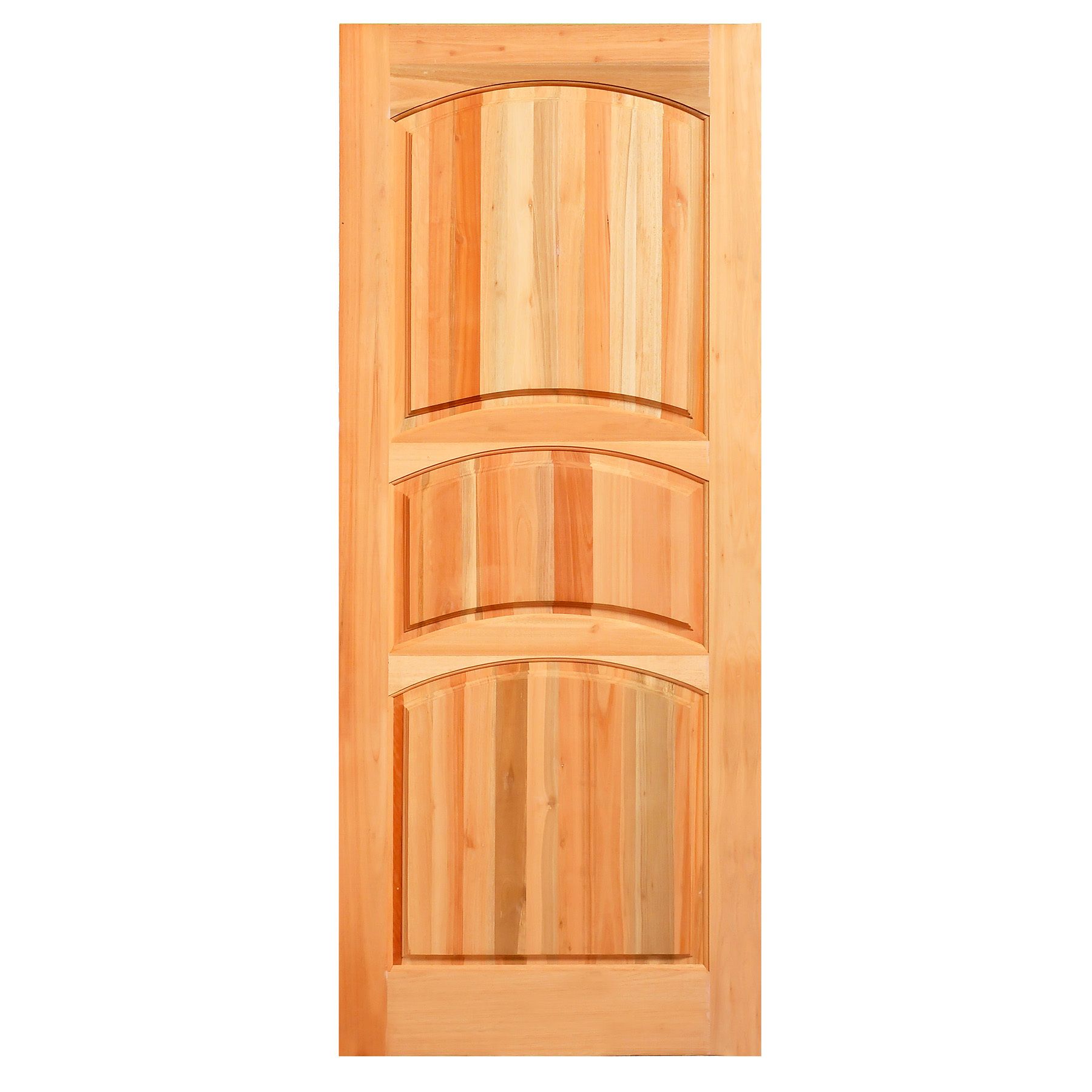 Folha de Porta de Giro Decorada de Madeira Eucalipto 2,10 x 0,80m SM Esquadrias