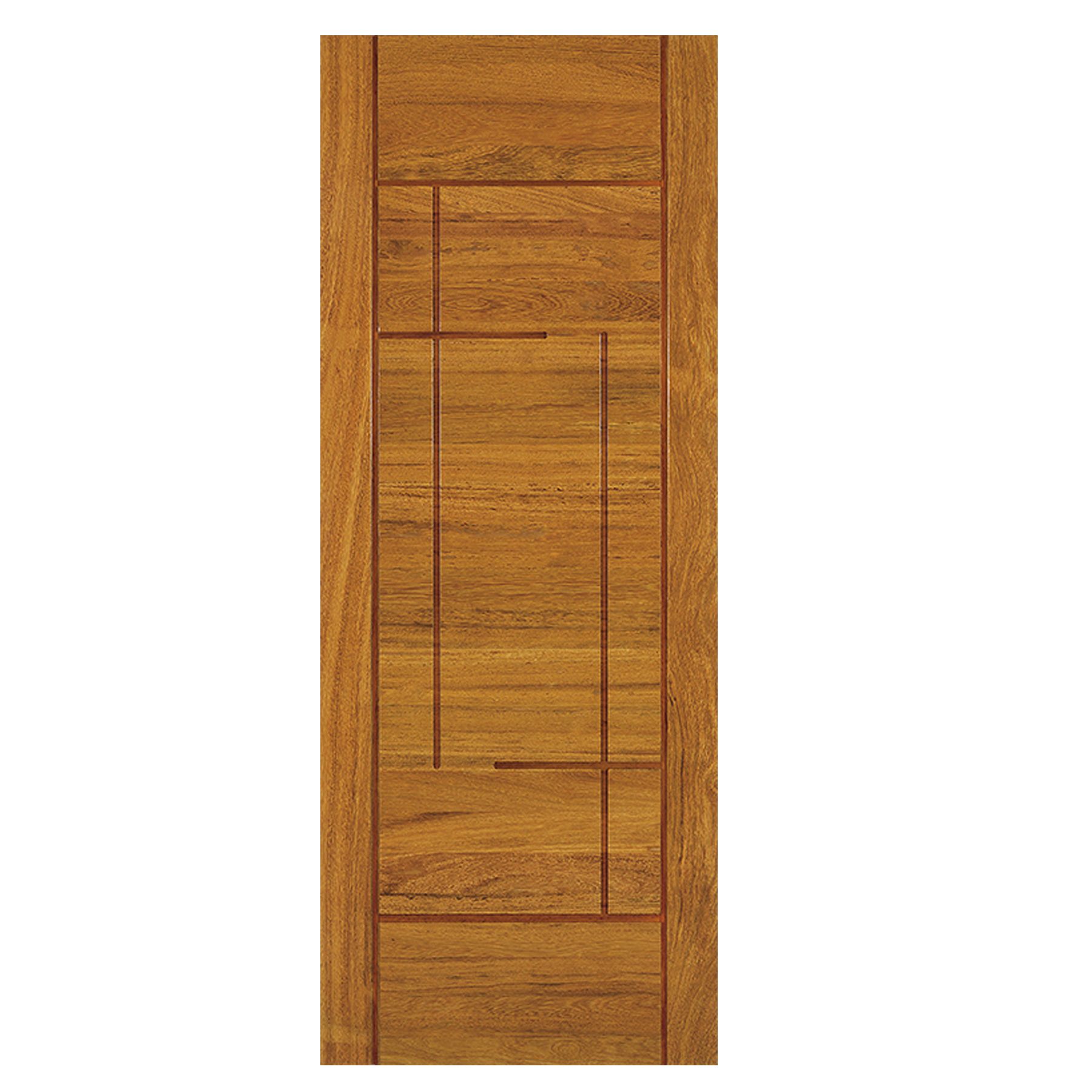 Folha de Porta de Giro Decorada de Madeira Eucalipto 2,10x0,92m Cruzeiro