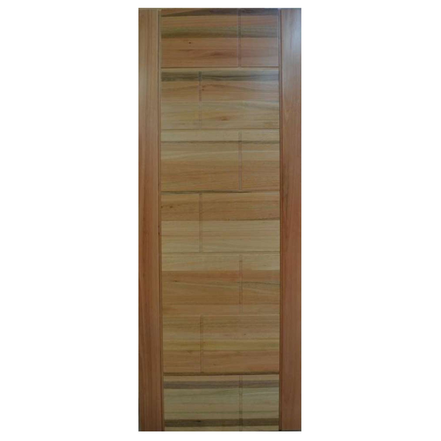 Folha de Porta de Giro Decorada de Madeira Eucalipto PM94 2,10x0,90m Cruzeiro