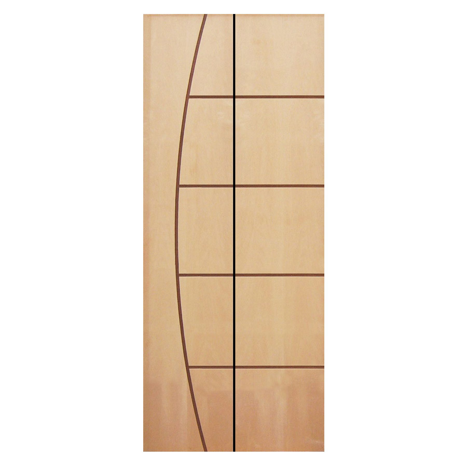 Folha de Porta de Giro Decorada de Madeira Pinus 2,10X0,82m Settis