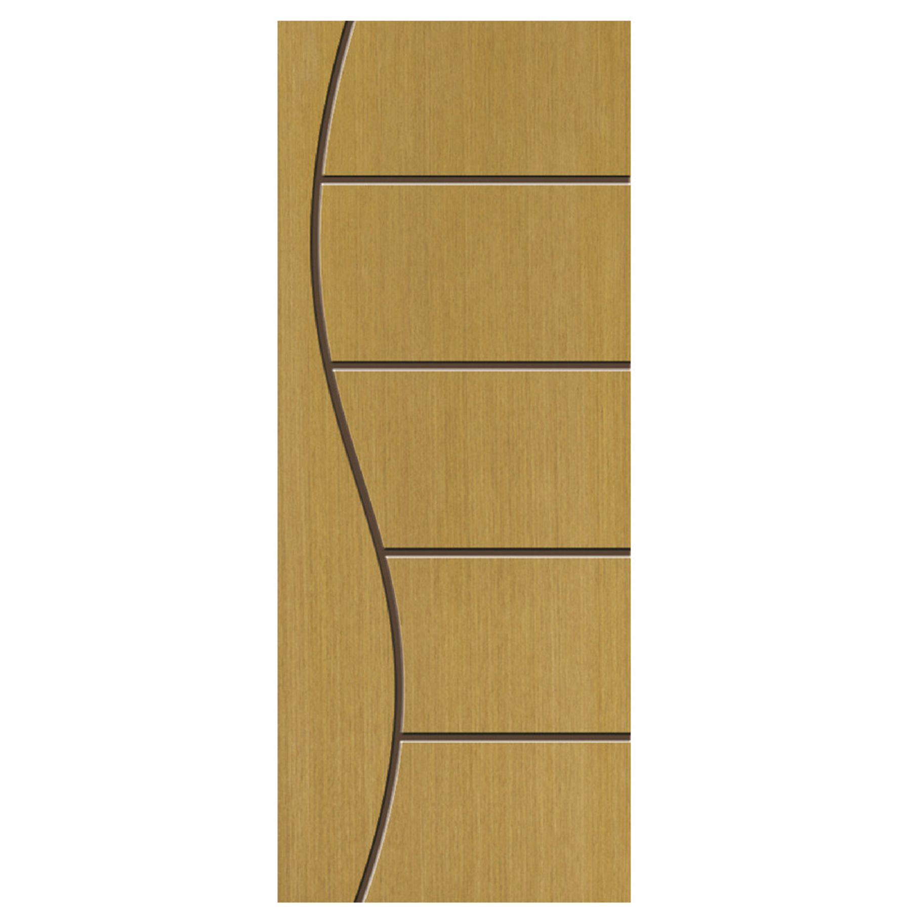 Folha de Porta de Giro Decorada Madeira Angelim Sarrafeada PSS08 Ambos os Lados 2,10x0,72m Abrilar