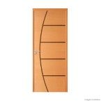 Folha de porta decorada de madeira Belíssima 06 210x62cm imbuia Randa