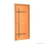 Folha de porta decorada de madeira Belíssima 09 210x82cm mogno Randa