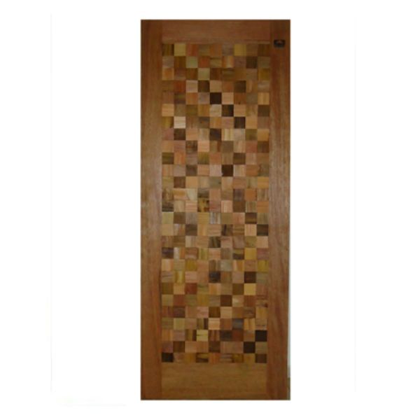 Folha de Porta Decorada de Madeira Cedro 2,1x0,82m Metha