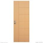 Folha de porta decorada de madeira MDP Brisa 210x62x3,5cm mogno Vert