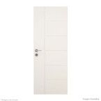Folha de porta decorada de madeira MDP Brisa 210x80x3,5cm primer Vert