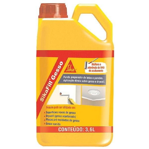 Fundo Preparador Acrílico Sikafill Gesso 3,6 Litros Sika