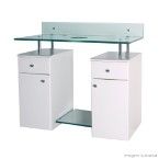 Gabinete 80cm para cuba de apoio branco Scalline