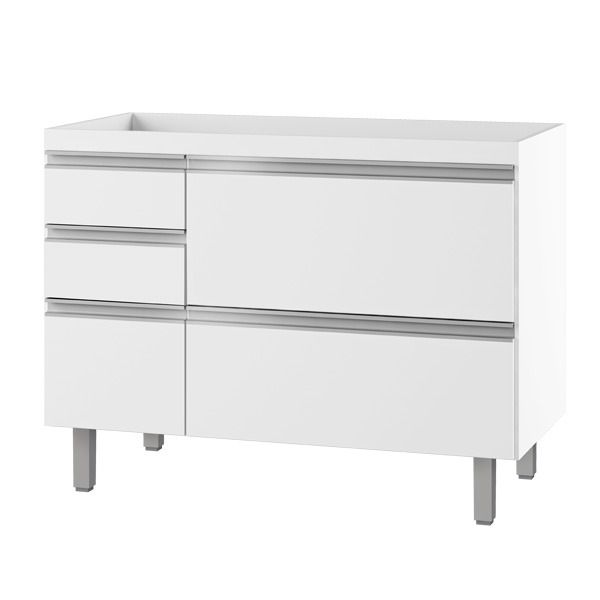Gabinete de Cozinha Madeira Branco Cozimax 85x114x54cm