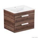 Gabinete integrado 2 gavetas Debba 80x45cm com lavatório castaine Roca