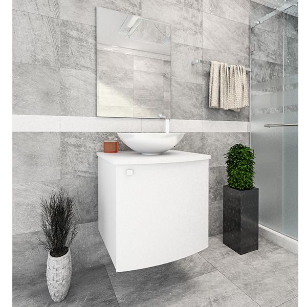 Gabinete para Banheiro Cordova 50x45x45cm Branco Venturi