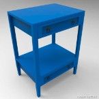 Gabinete para banheiro Provence 60x80cm azul Huna