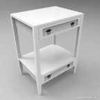 Gabinete para banheiro Provence 60x80cm branco Huna