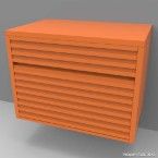 Gabinete para banheiro Ripas 70x40cm jequitibá Huna