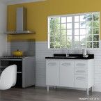 Gabinete para cozinha Kaitos 114x70cm branco cod. 1353 Cerocha