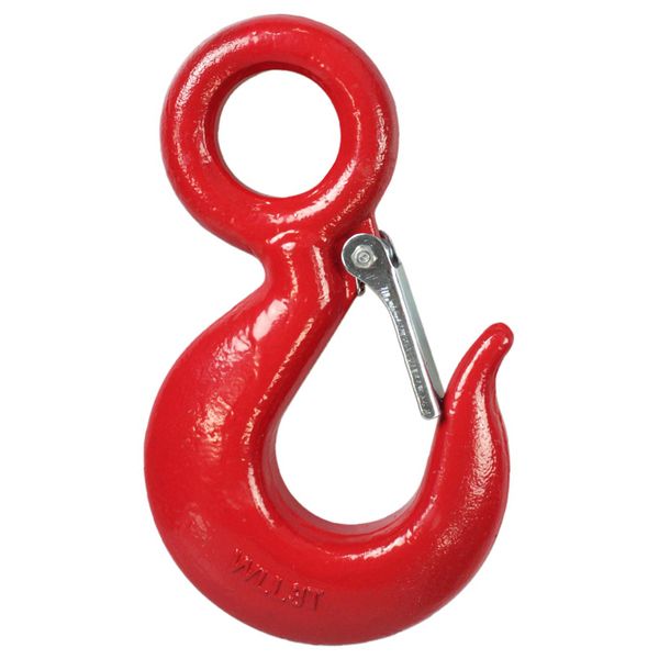 Gancho Olhal com Trava até 750Kg 180x80mm Aço Carbono Carbografite