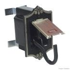 Gancho para rede embutir de aço zamac e nylon colonial brpnze e preto Aliança