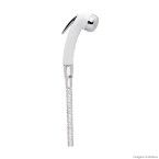 Gatilho cromado para ducha higiênica 1/2 Small Fat branco Forusi