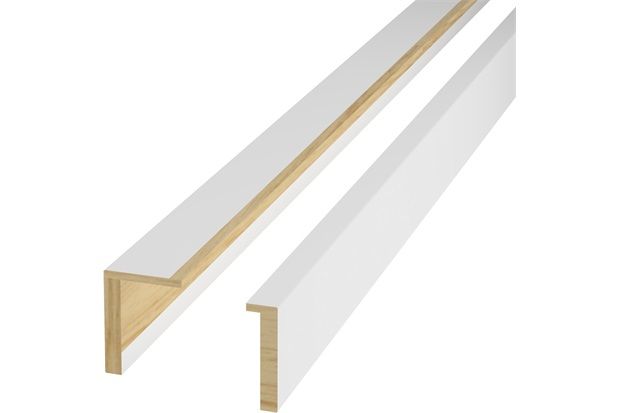 Guarnição de Madeira Pinus Primer Branco 7cm