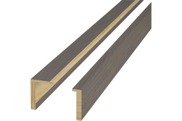 Guarnição de Madeira Pinus Recoberto Melaminico Carvalho Murano 7cm