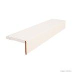 Guarnição de madeira regulável para porta 5x1 2 lados branca Vert