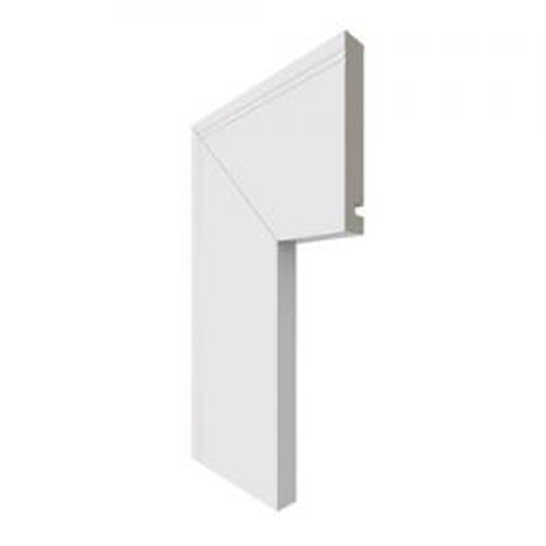 Guarnição Lisa Para Portas de Plástico 9cm Santa Luzia