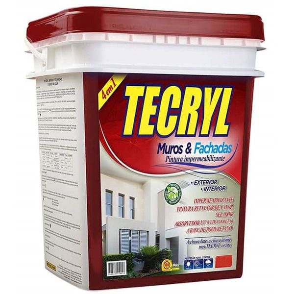 Impermeabilizante para Muros e Fachadas Concreto 4Kg Tecryl