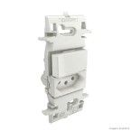 Interruptor paralelo com tomada 10A branco Zuli Lorenzetti