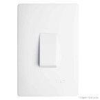 Interruptor simples 10A 250V com placa vertical Habitat Fame