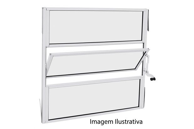 Janela Basculante Branca 60x60cm Ref.: 78301023