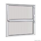 Janela basculante de alumínio 40x60cm POP branca Ebel