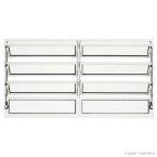 Janela basculante de alumínio linha Elegance 60x150cm branca Ebel