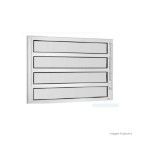 Janela basculante de alumínio linha Elegance 80x100cm branca Ebel