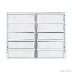 Janela basculante de alumínio linha F.Line 100x120cm branca Atlântica