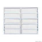 Janela basculante de alumínio linha F.Line 100x150cm branca Atlântica