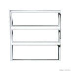 Janela basculante de alumínio linha F.Line 60x100cm branca Atlântica