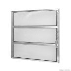 Janela basculante de alumínio linha F.Line 60x40cm brilhante Atlântica