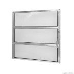 Janela basculante de alumínio linha F.Line 60x80cm brilhante Atlântica