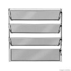 Janela basculante de alumínio linha F.Line 80x100cm branca Atlântica